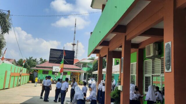 Foto dok Jambione.com Suasana belajar di SMPN 17 Kota Jambi. Ali AhmadiJambione.com